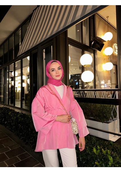 Lara Ceket Şeker Pembesi