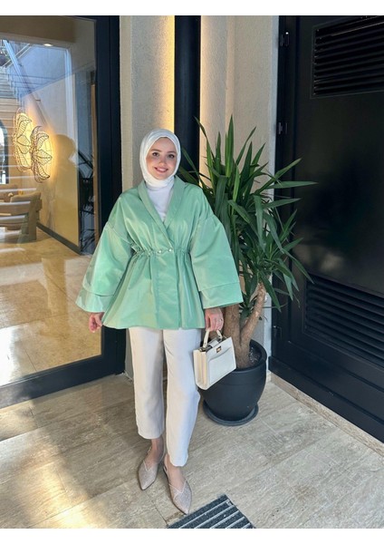Lara Ceket Çağla Yeşili modelleri