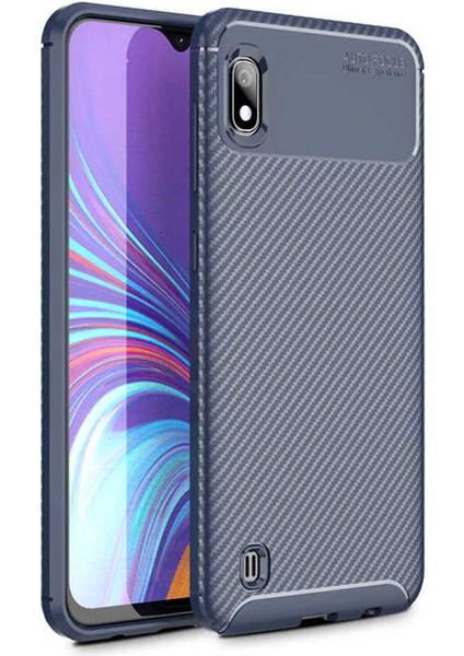 Samsung Galaxy A10 Kılıf Negro Karbon Desen Silikon