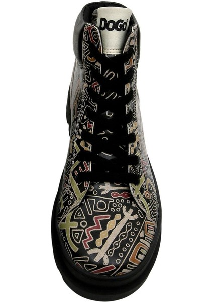 Kadın Vegan Deri Siyah Bot - Good Fortune - Black Tasarım indirimleri