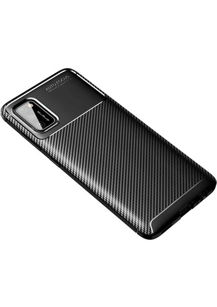 Samsung Galaxy A02S Kılıf Negro Karbon Desen Silikon