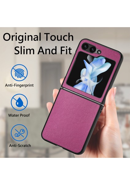 Samsung Galaxy Z Flip6 5g Için Litchi Texture Telefon Kılıfı (Yurt Dışından) fırsatları