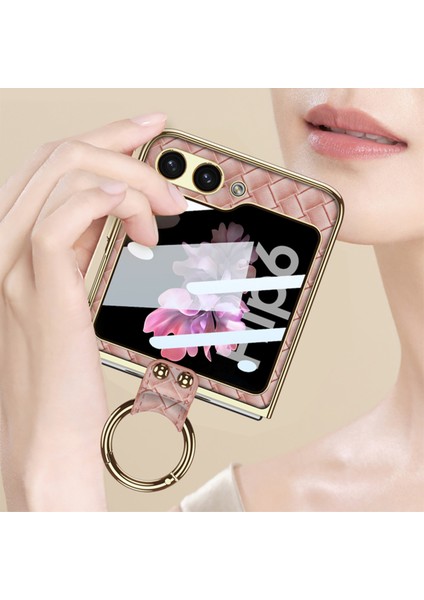 Samsung Galaxy Z Flip6 Için Gkk Dokuma Dokulu Kılıf (Yurt Dışından) modelleri