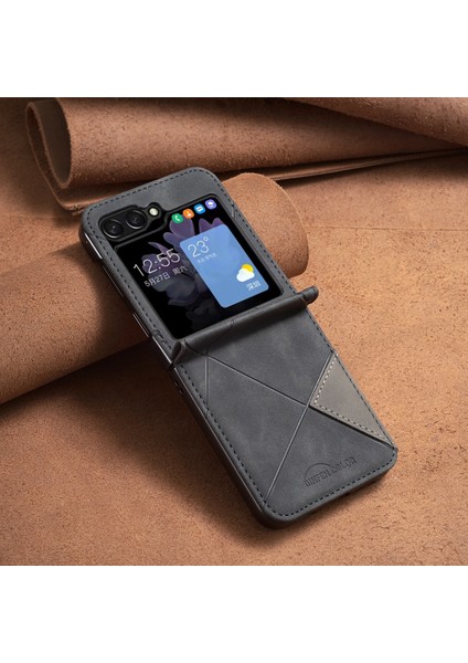 Samsung Galaxy Z Flip5 Için Eşkenar Dörtgen Dokulu Pc + Pu Kılıf (Yurt Dışından) indirimleri