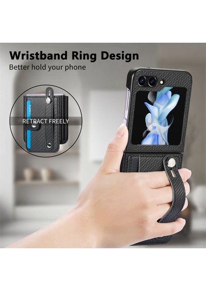 Samsung Galaxy Z Flip6 Bileklik Kickstand Kart Kılıfı (Yurt Dışından) modelleri