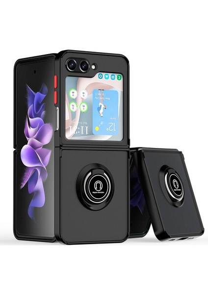 Samsung Galaxy Z Flip6 Için Halkalı Tpu+Pc Telefon Kılıfı (Yurt Dışından)