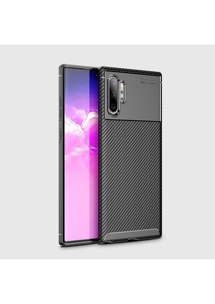 Samsung Galaxy Note 30 Plus Kılıf Negro Karbon Desen Silikon