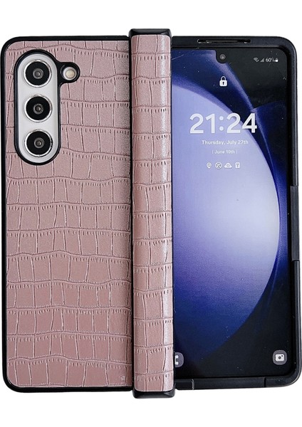 Samsung Galaxy Z Fold6 5g Için Timsah Desenli Pc Kılıfı (Yurt Dışından)
