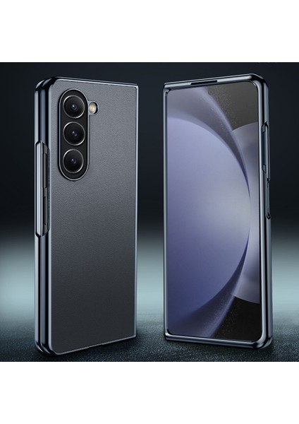 Samsung Galaxy Z Fold6 Için Kaplamalı Pu Telefon Kılıfı (Yurt Dışından)