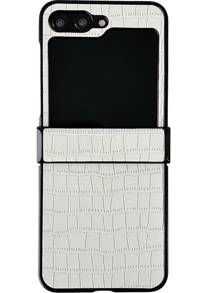 Samsung Galaxy Z Flip5 5g Için Timsah Desenli Pc Kılıfı (Yurt Dışından)