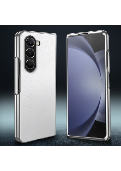 Samsung Galaxy Z Fold6 Için Kaplamalı Pu Telefon Kılıfı (Yurt Dışından)