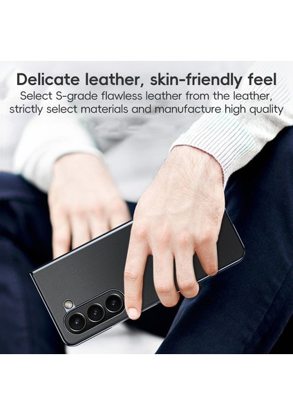 Samsung Galaxy Z Fold6 Için Kaplamalı Pu Telefon Kılıfı (Yurt Dışından) modelleri