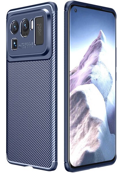 Xiaomi Mi 11 Ultra Kılıf Negro Karbon Desen Silikon
