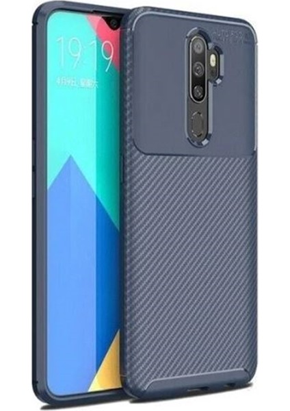 Oppo A9 2020 Kılıf Negro Karbon Desen Silikon