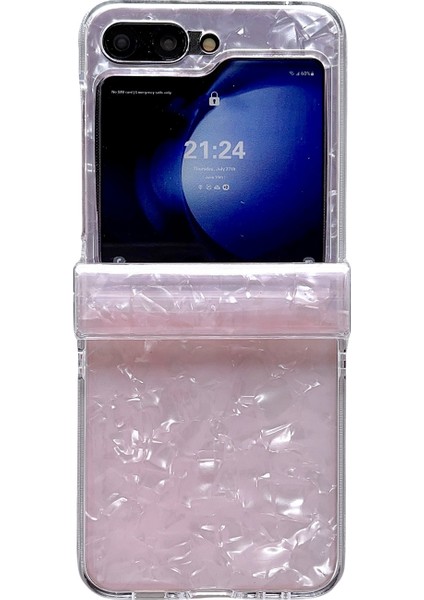 Samsung Galaxy Z Flip5 5g Için Sedefli Shl Doku Kılıf (Yurt Dışından)