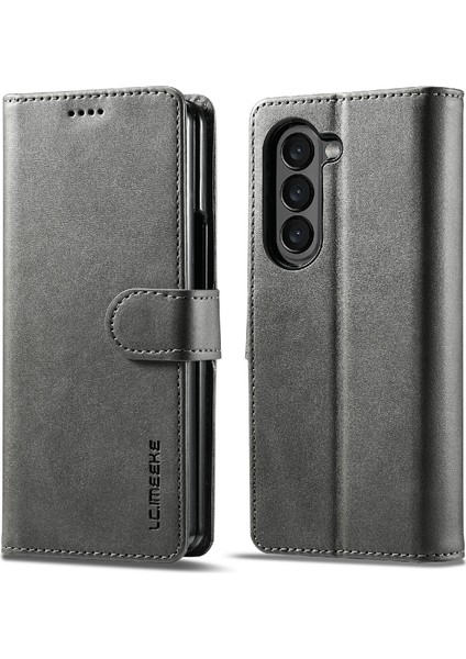 Samsung Galaxy Z Fold6 5g Için Buzağı Dokulu Deri Kılıf (Yurt Dışından)