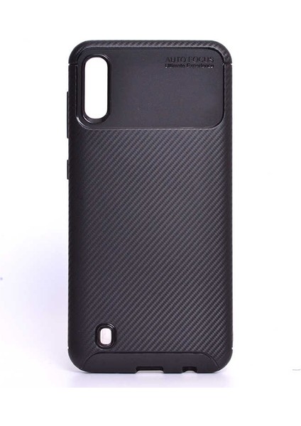 Samsung Galaxy M10 Kılıf Negro Karbon Desen Silikon