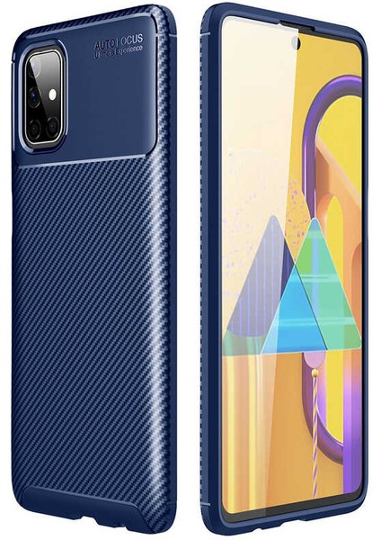 Samsung Galaxy M51 Kılıf Negro Karbon Desen Silikon