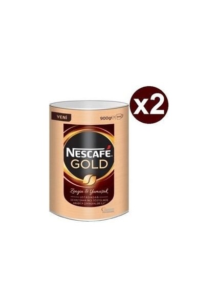 Gold Hazır Kahve 900 gr Teneke x 2 Adet