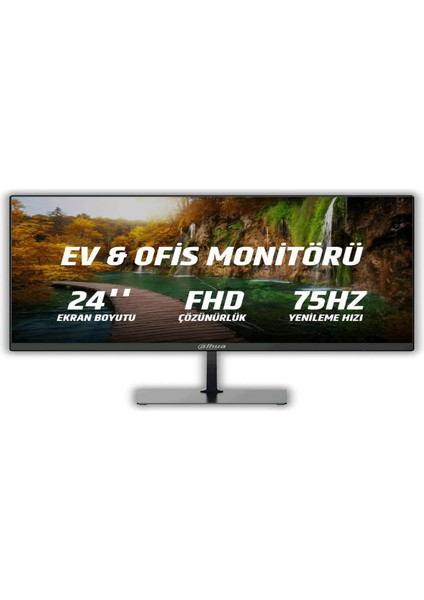 C200 23.8" 75Hz 5ms Fullhd Va LED Ev & Ofis Monitör 3000:1 Kontrast DHI-LM24-C200