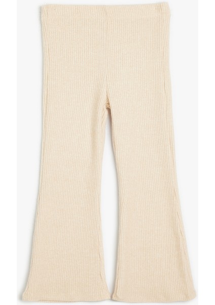 Ispanyol Paça Pantolon Viskon Kumaş Ribanalı