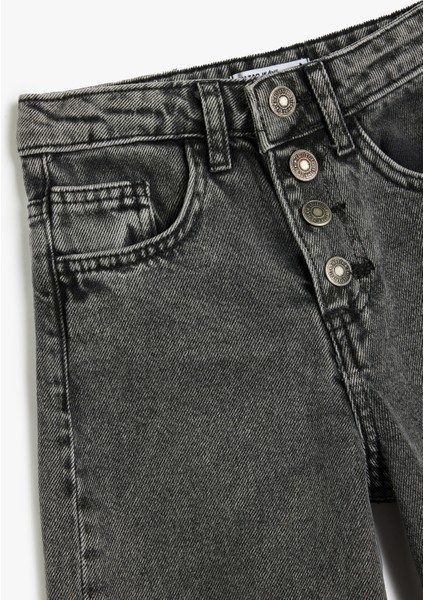 Kot Pantolon Geniş Paça Cepli Pamuklu - Wide Leg Jean modelleri