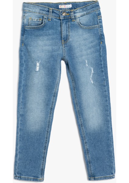 Kot Pantolon Ayarlanabilir Lastikli Pamuklu - Slim Jean modelleri