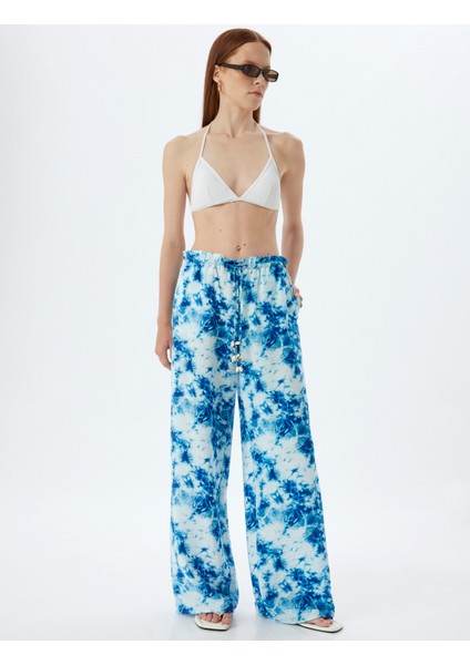 x Şahika Ercümen - Viskon Pantolon Batik Desenli Bol Paça fiyatları
