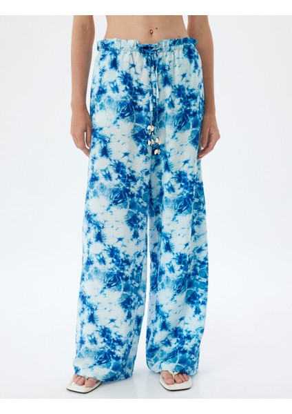 x Şahika Ercümen - Viskon Pantolon Batik Desenli Bol Paça modelleri