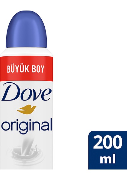 Kadın Sprey Deodorant Original 1/4 Nemlendirici Krem Etkili Büyük Boy 200 ml