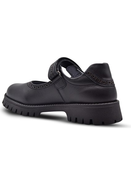 Kids A More Glee Cırtlı Deri Kız Çocuk Okul Ayakkabı Siyah Cilt fiyatları