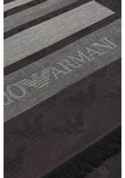 Emporio Armani Logolu 80 x 180 cm Şal Erkek Şal 625256 4F383 00044