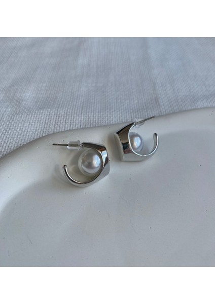 Kadın Küpe Saklı Inci Küpe