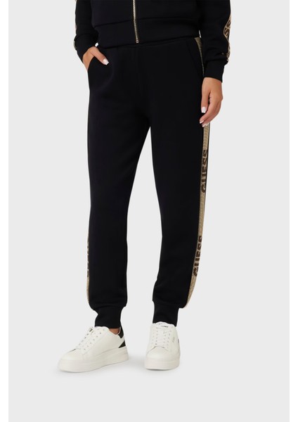 Studs Regular Fit Jogger Pantolon W4YB40KBYE2 Bayan Pantolon W4YB40 Kbye2 Jblk