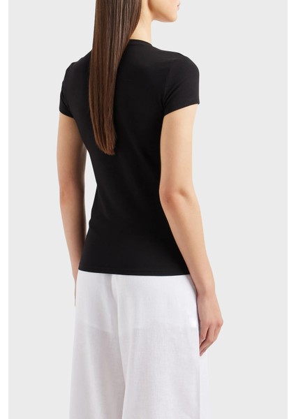 Pamuklu Slim Fit Bisiklet Yaka T-Shirt Kadın T-Shirt 3DYT51 Yjetz 1200 fiyatları