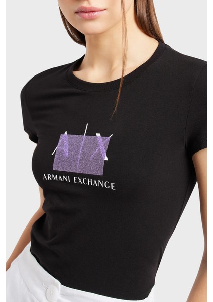 Pamuklu Slim Fit Bisiklet Yaka T-Shirt Kadın T-Shirt 3DYT51 Yjetz 1200 fırsatları