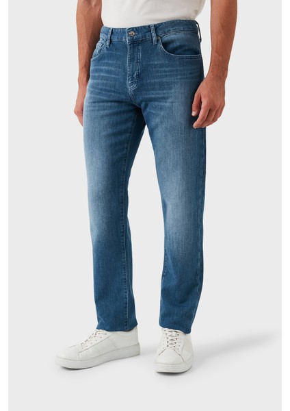 Streç Pamuklu Slim Fit Jeans Erkek Kot Pantolon 3DZJ13 Z1TTZ 25EV