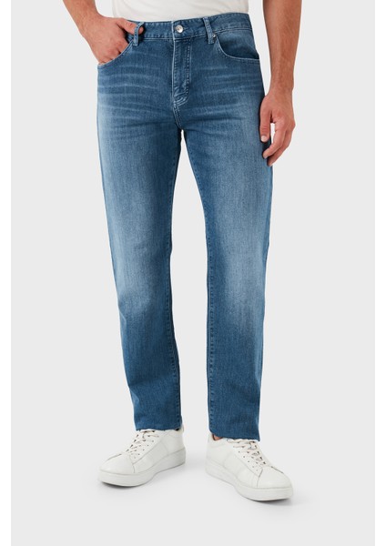 Streç Pamuklu Slim Fit Jeans Erkek Kot Pantolon 3DZJ13 Z1TTZ 25EV modelleri