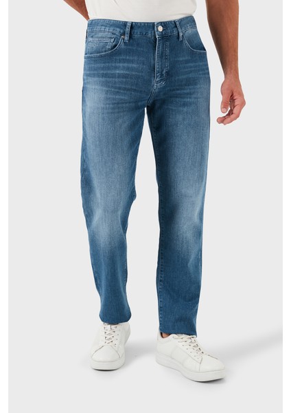 Streç Pamuklu Slim Fit Jeans Erkek Kot Pantolon 3DZJ13 Z1TTZ 25EV fırsatları