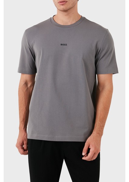 Streç Pamuklu Bisiklet Yaka T-Shirt Erkek T-Shirt 50473278 029