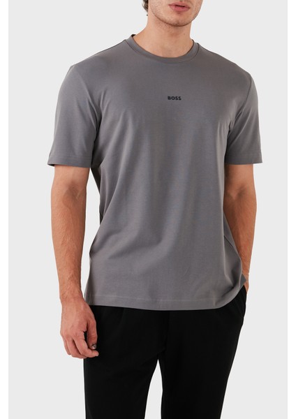 Streç Pamuklu Bisiklet Yaka T-Shirt Erkek T-Shirt 50473278 029 fırsatları