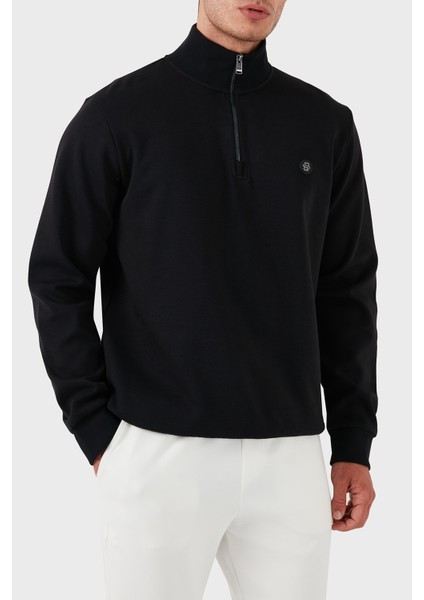 Pamuklu Yarım Fermuarlı Dik Yaka Sweat Erkek Sweat 50520781 001 indirimleri