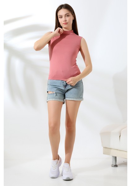 Kadın Kolsuz Body 21757 Soğan