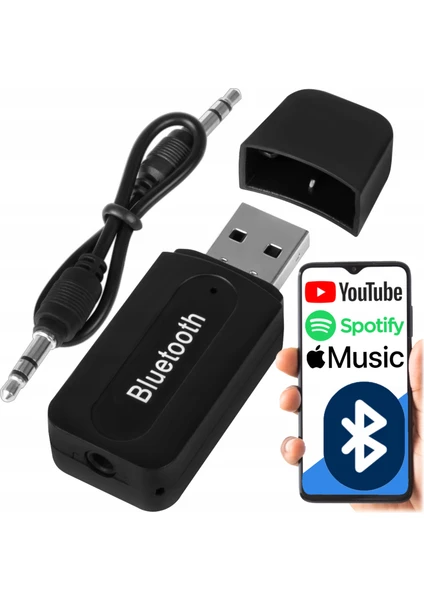 Bluetooth Wireless To 3.5mm Jack Audio Ses Mp3 Aktarıcı(Receiver Çevirici Adaptörü)