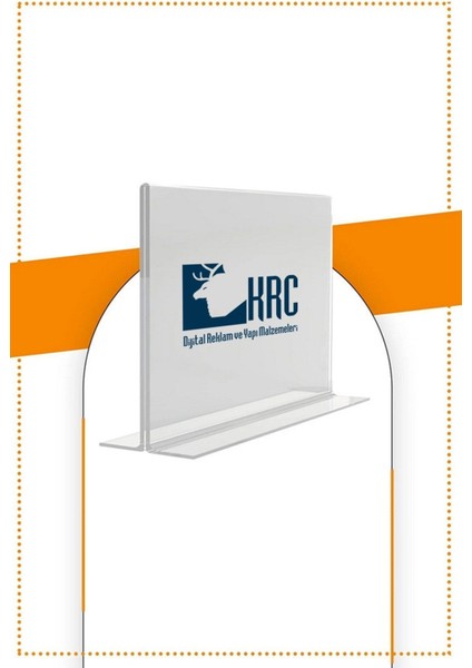 A4 T Tipi Yatay Masa Üstü Şeffaf Pleksi Föylük Broşürlük 10Adet 210 mm x 300 mm fiyatları