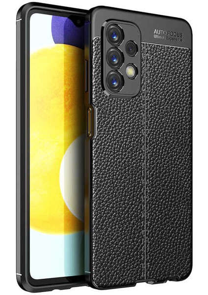 Samsung Galaxy A23 Kılıf Niss Deri Görünümlü Silikon + Ekran Koruyucu