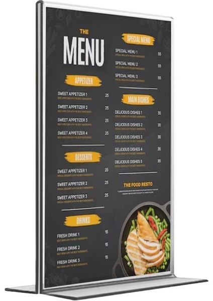 Pleksi Föylük A6 10 x 15 5 Adet Masaüstü T Tipi Dikey Fiyatlık Broşürlük fiyatları