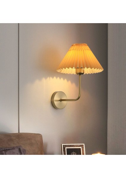 Modern Tasarım Kablosuz Tak Pilli Aplik Çalıştır Krem Abajur Umbrella Aplik 1 Adet modelleri