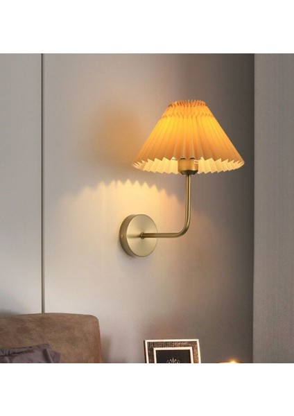 Modern Tasarım Kablosuz Tak Pilli Aplik Çalıştır Krem Abajur Umbrella Aplik 1 Adet fırsatları
