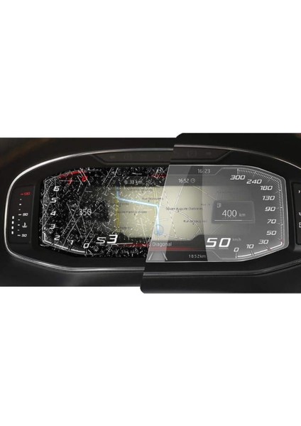 Seat Ibiza 10.25 Inç Mat Ekran Koruyucu Dijital Gösterge Şeffaf modelleri